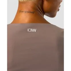 ICANIWILL Nimble Soft T-shirt, Dusty Brown -butik med fitnessudstyr 13140 280R ICANIWILL Nimble Soft T shirt Dusty Brown 03 dec22