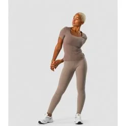 ICANIWILL Nimble Soft T-shirt, Dusty Brown -butik med fitnessudstyr 13140 280R ICANIWILL Nimble Soft T shirt Dusty Brown 04 dec22