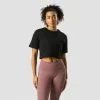 ICANIWILL Stance Cropped T-shirt, Black