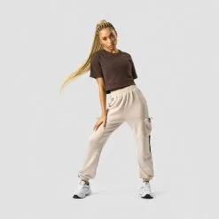 ICANIWILL Stance Cropped T-shirt, Light Mauve -butik med fitnessudstyr 13181 284R ICANIWILL Stance Cropped T shirt Dark Brown 05 feb23