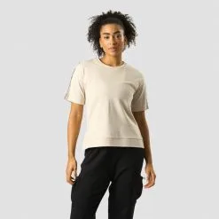ICANIWILL Stance T-shirt, Burgundy -butik med fitnessudstyr 13182 164R ICANIWILL Stance T shirt Beige 01 feb23 3