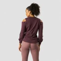 ICANIWILL Stance Long Sleeve, Dark Brown -butik med fitnessudstyr 13183 006R ICANIWILL Stance Long Sleeve Burgundy 02 feb23