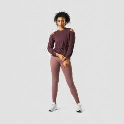 ICANIWILL Stance Long Sleeve, Burgundy -butik med fitnessudstyr 13183 006R ICANIWILL Stance Long Sleeve Burgundy 05 feb23 2