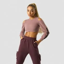 ICANIWILL Stance Cropped Long Sleeve, Black -butik med fitnessudstyr 13184 194R ICANIWILL Stance Cropped Long Sleeve Light Mauve 01 feb23