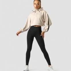 ICANIWILL Stance Cropped Hoodie, Dark Brown 65 ICANIWILL Stance Cropped Hoodie, Dark Brown -butik med fitnessudstyr 13185 164R ICANIWILL Stance Cropped Hoodie Beige 0123 2 2