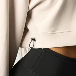 ICANIWILL Stance Cropped Hoodie, Beige -butik med fitnessudstyr 13185 164R ICANIWILL Stance Cropped Hoodie Beige 0123 3 1