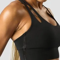 ICANIWILL Stance Sports Bra, Black -butik med fitnessudstyr 13186 001R ICANIWILL Stance Sports Bra Black 0123 3 1