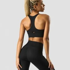 ICANIWILL Stance Sports Bra, Black -butik med fitnessudstyr 13186 001R ICANIWILL Stance Sports Bra Black 0123 5