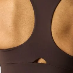 ICANIWILL Stance Sports Bra, Dark Brown -butik med fitnessudstyr 13186 284R ICANIWILL Stanc Sports Bra DarkBrown 0123 2 1