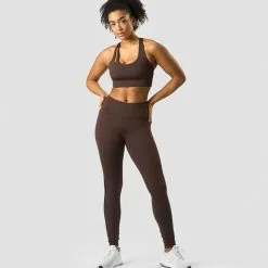 ICANIWILL Stance Tights, Dark Brown -butik med fitnessudstyr 13187 284R ICANIWIL Stanc Tights DarkBrown 0123 1 3