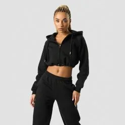 ICANIWILL Everyday Cropped Hoodie Wmn, Black