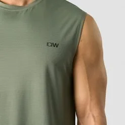 ICANIWILL Stride Sleeveless T-shirt, Sea Green -butik med fitnessudstyr 13192 286R ICANIWILL Stride Sleeveless T shirt SeaGreen jan23 4