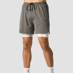 ICANIWILL Stride 2-in-1 Shorts, Grey