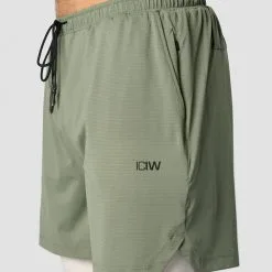 ICANIWILL Stride 2-in-1 Shorts, Sea Green -butik med fitnessudstyr 13195 286R ICANIWILL Stride Shorts 2 in 1 Sea Green 3
