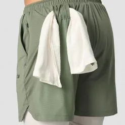 ICANIWILL Stride 2-in-1 Shorts, Sea Green -butik med fitnessudstyr 13195 286R ICANIWILL Stride Shorts 2 in 1 Sea Green 4