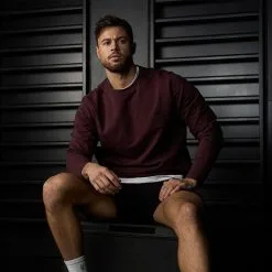 ICANIWILL Stride Sweatshirt, Burgundy 7 ICANIWILL Stride Sweatshirt, Burgundy -butik med fitnessudstyr 13199 006R ICANIWILL Stride Sweatshirt Burgundy jan23 10