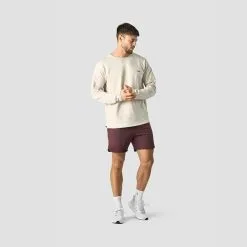 ICANIWILL Stride Sweat Shorts, Burgundy -butik med fitnessudstyr 13200 006R ICANIWILL Stride Sweat Shorts Burgundy jan23 5