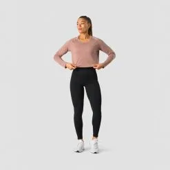 ICANIWILL Stride Cropped Long Sleeve, Black -butik med fitnessudstyr 13209 194R ICIW Stride Cropped Long Sleeve Light Mauve 05 feb23 3