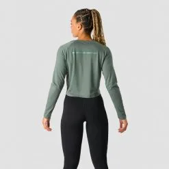ICANIWILL Stride Cropped Long Sleeve, Light Mauve -butik med fitnessudstyr 13209 286R ICIW Stride Cropped Long Sleeve Sea Green 02 feb23 2