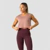 ICANIWILL Stride Cropped Tank, Light Mauve