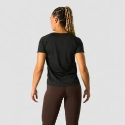 ICANIWILL Stride T-shirt, Burgundy -butik med fitnessudstyr 13211 001R ICIW Stride T shirt Black 02 feb23