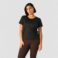 ICANIWILL Stride T-shirt, Light Mauve -butik med fitnessudstyr 13211 001R ICIW Stride T shirt Black 04 feb23 1