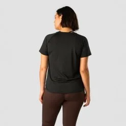 ICANIWILL Stride T-shirt, Black -butik med fitnessudstyr 13211 001R ICIW Stride T shirt Black 05 feb23 2