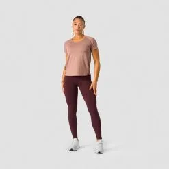 ICANIWILL Stride T-shirt, Light Mauve -butik med fitnessudstyr 13211 194R ICIW Stride T shirt Light Mauve 08 feb23 2