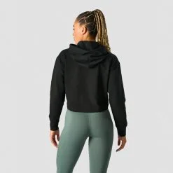 ICANIWILL Stride Cropped Hoodie, Black -butik med fitnessudstyr 13212 001R ICIW Stride Cropped Hoodie Black 02 feb23 1