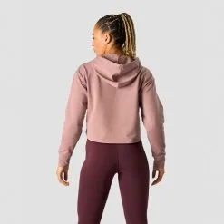 ICANIWILL Stride Cropped Hoodie, Burgundy -butik med fitnessudstyr 13212 194R ICIW Stride Cropped Hoodie Light Mauve 02 feb23 4