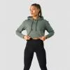 ICANIWILL Stride Cropped Hoodie, Sea Green