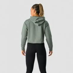 ICANIWILL Stride Cropped Hoodie, Burgundy -butik med fitnessudstyr 13212 286R ICIW Stride Cropped Hoodie Sea Green 02 feb23 4