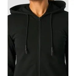 ICANIWILL Stride Zipper Hoodie, Black -butik med fitnessudstyr 13213 001R ICIW Stride Zipper Hoodie Black 03 feb23 2