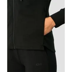 ICANIWILL Stride Zipper Hoodie, Black -butik med fitnessudstyr 13213 001R ICIW Stride Zipper Hoodie Black 04 feb23 1
