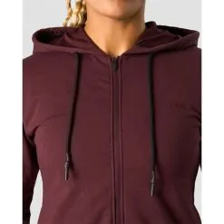 ICANIWILL Stride Zipper Hoodie, Black -butik med fitnessudstyr 13213 006R ICIW Stride Zipper Hoodie Burgundy 03 feb23 1