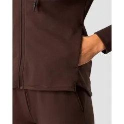 ICANIWILL Stride Zipper Hoodie, Dark Brown -butik med fitnessudstyr 13213 284R ICIW Stride Zipper Hoodie Dark Brown 05 feb23