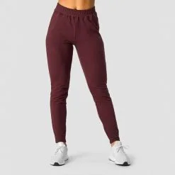 ICANIWILL Stride Sweatpants, Dark Brown -butik med fitnessudstyr 13214 006R ICIW Stride Sweatpants Burgundy 01 feb23 2