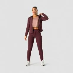 ICANIWILL Stride Sweatpants, Burgundy -butik med fitnessudstyr 13214 006R ICIW Stride Sweatpants Burgundy 04 feb23