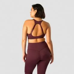 ICANIWILL Stride Sports Bra, Burgundy -butik med fitnessudstyr 13216 006R ICIW Stride Sports Bra Burgundy 04 feb23 1