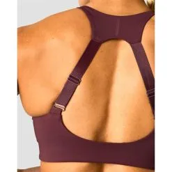 ICANIWILL Stride Sports Bra, Black -butik med fitnessudstyr 13216 006R ICIW Stride Sports Bra Burgundy 07 feb23 3
