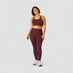 ICANIWILL Stride Sports Bra, Burgundy -butik med fitnessudstyr 13216 006R ICIW Stride Sports Bra Burgundy 09 feb23 1
