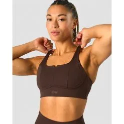 ICANIWILL Stride Sports Bra, Sea Green 90 ICANIWILL Stride Sports Bra, Sea Green -butik med fitnessudstyr 13216 284R ICIW Stride Sports Bra Dark Brown 03 feb23
