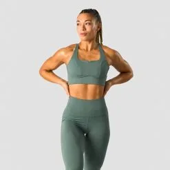 ICANIWILL Stride Sports Bra, Burgundy -butik med fitnessudstyr 13216 286R ICIW Stride Sports Bra Sea Green 01 feb23 2