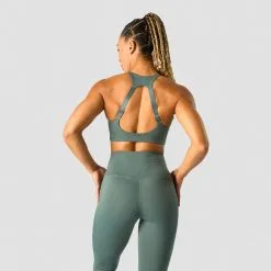 ICANIWILL Stride Sports Bra, Burgundy -butik med fitnessudstyr 13216 286R ICIW Stride Sports Bra Sea Green 02 feb23 2