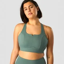 ICANIWILL Stride Sports Bra, Burgundy -butik med fitnessudstyr 13216 286R ICIW Stride Sports Bra Sea Green 03 feb23 2