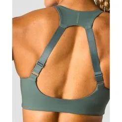 ICANIWILL Stride Sports Bra, Burgundy -butik med fitnessudstyr 13216 286R ICIW Stride Sports Bra Sea Green 07 feb23 2