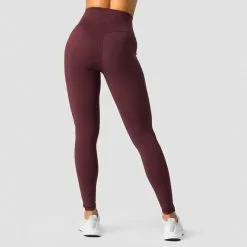 ICANIWILL Stride Tights, Black -butik med fitnessudstyr 13217 006R ICIW Stride Tights Burgundy 02 feb23 1