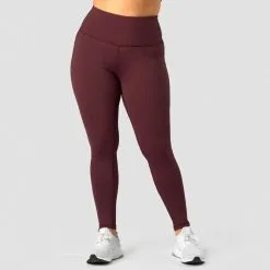 ICANIWILL Stride Tights, Dark Brown -butik med fitnessudstyr 13217 006R ICIW Stride Tights Burgundy 03 feb23