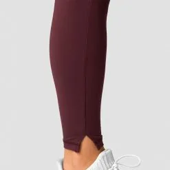 ICANIWILL Stride Tights, Dark Brown -butik med fitnessudstyr 13217 006R ICIW Stride Tights Burgundy 06 feb23