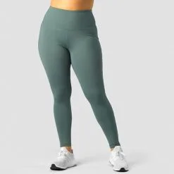 ICANIWILL Stride Tights, Dark Brown -butik med fitnessudstyr 13217 286R ICIW Stride Tights Sea Green 03 feb23